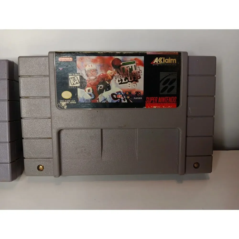 Super Nintendo Madden 97 And NFL Quarterback Club 96
